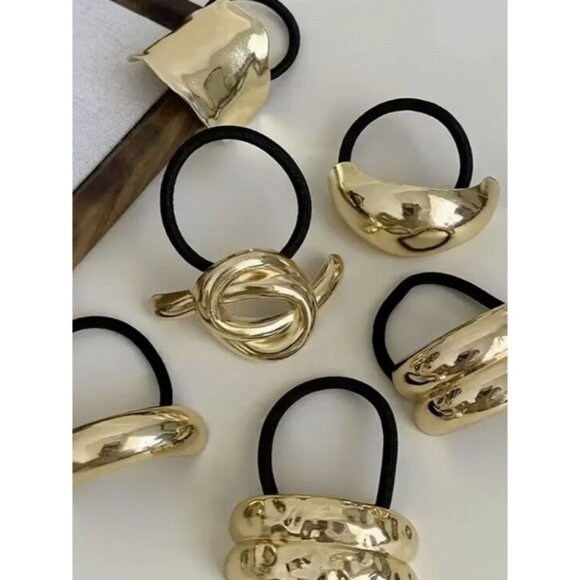 Gold Hair Ties main image 4